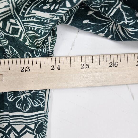 Cooke Street Shirt Mens Large Hawaiian Green Tapa Camp‎ Button Up All Over Print - Picture 9 of 11